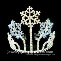 Wholesale colored crystal snowflake christmas pageant crowns